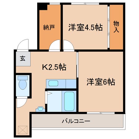 ドミールサニー緑町　３号棟の物件間取画像